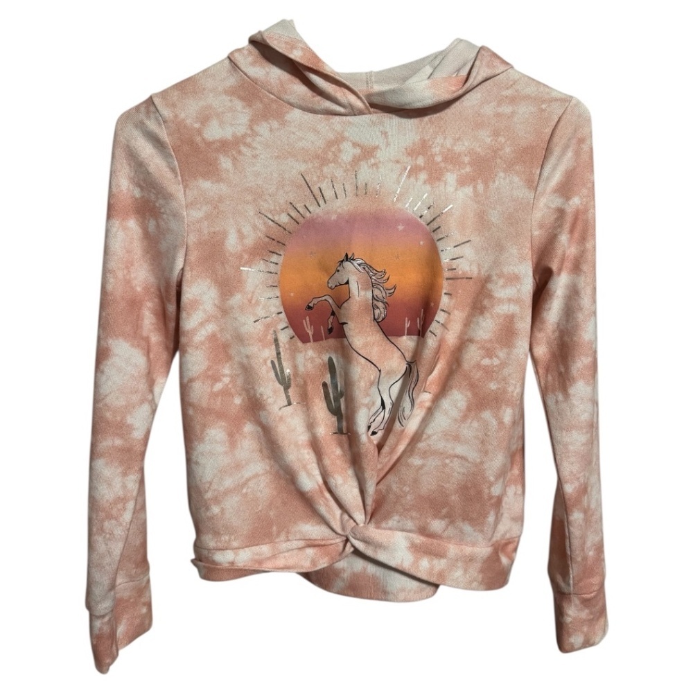Girls Size 8 Long Sleeve Tee w/Hood